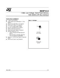 Datasheet M25P10-AVMP6P manufacturer STMicroelectronics